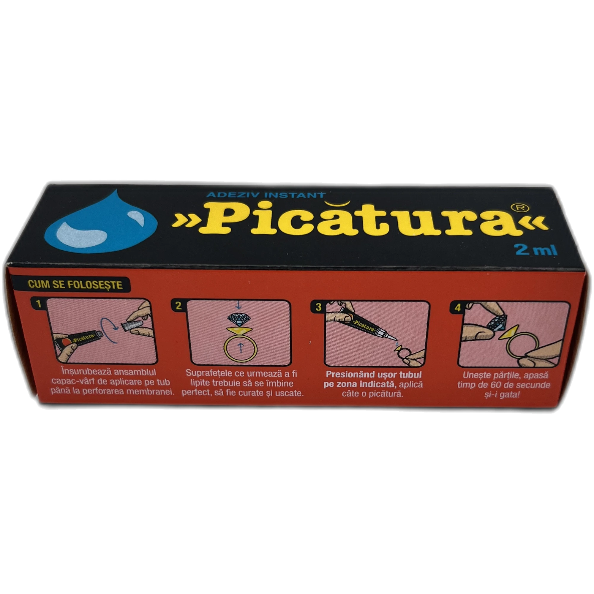 Adeziv instant Picătura, 2 ml