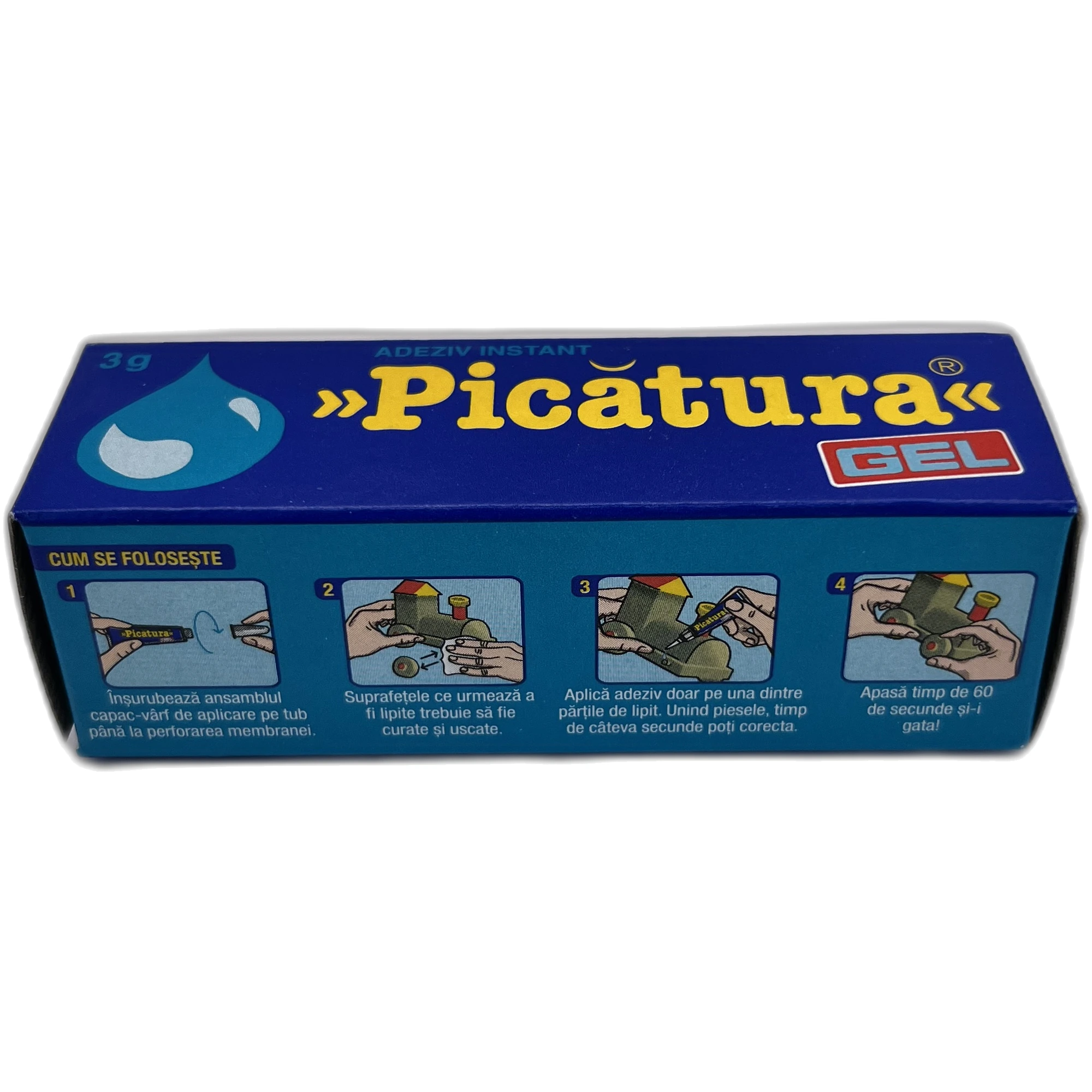 Adeziv instant Picătura GEL, 3 g