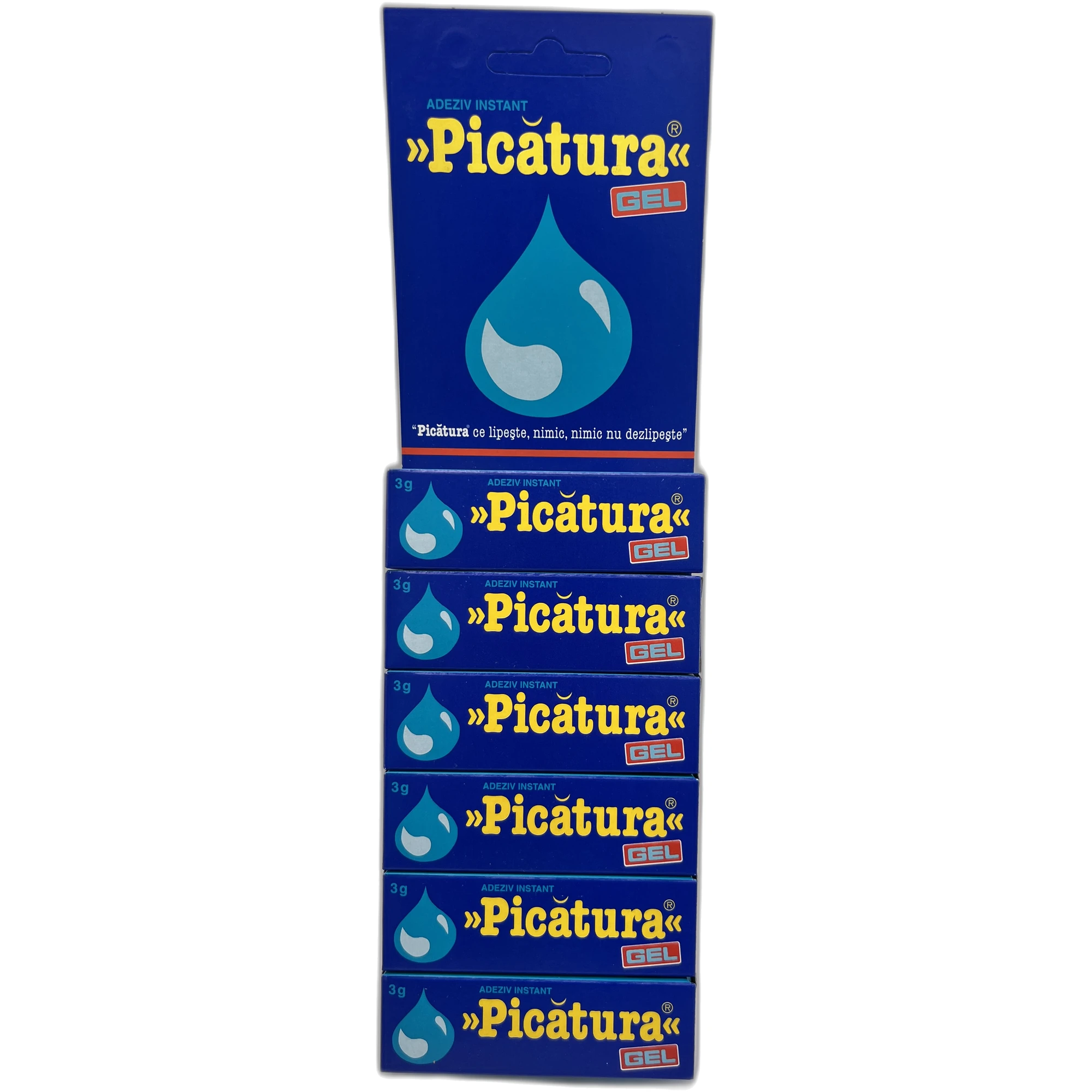 Set 6x Adeziv instant Picătura GEL, 3 g