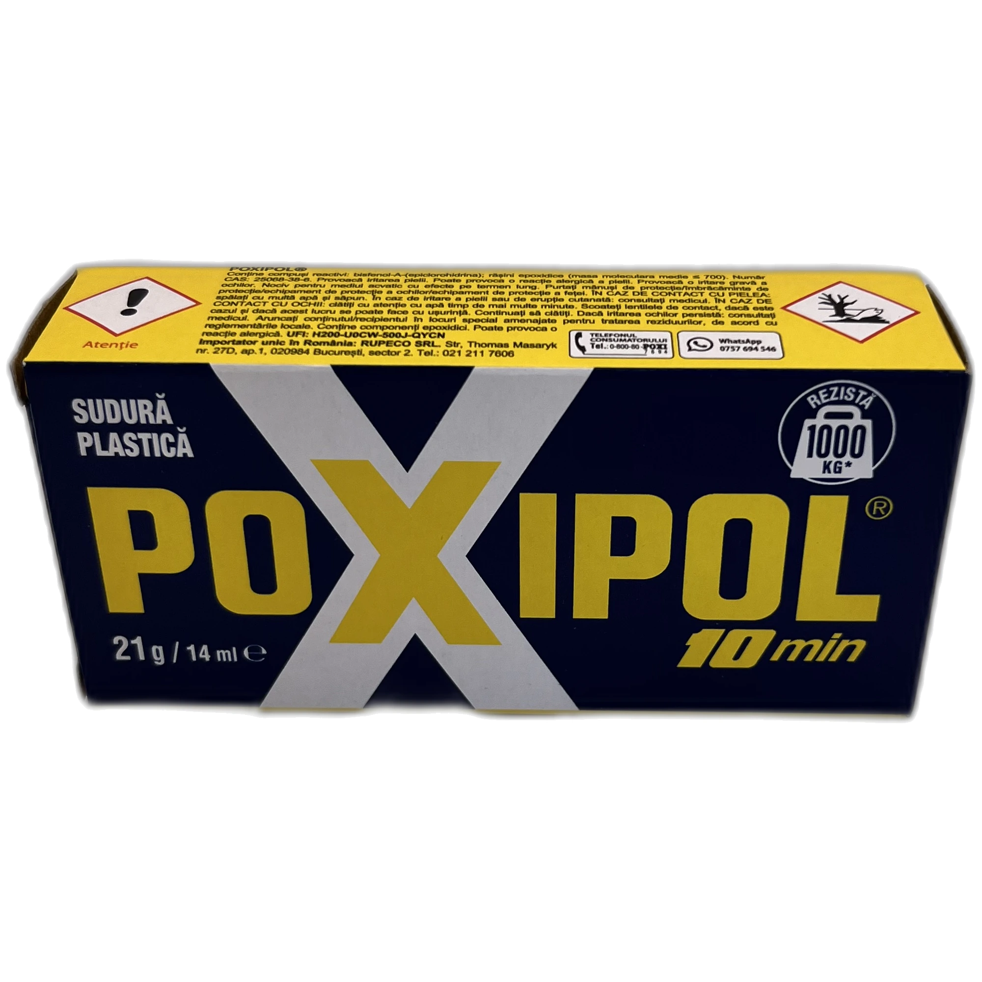 Adeziv Poxipol 10 min, 21g/14ml