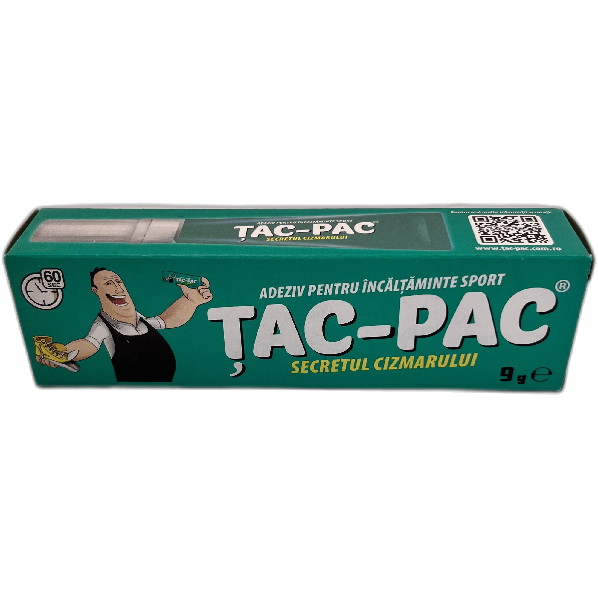 Adeziv pentru încălțăminte sport Tac-Pac, 9 g