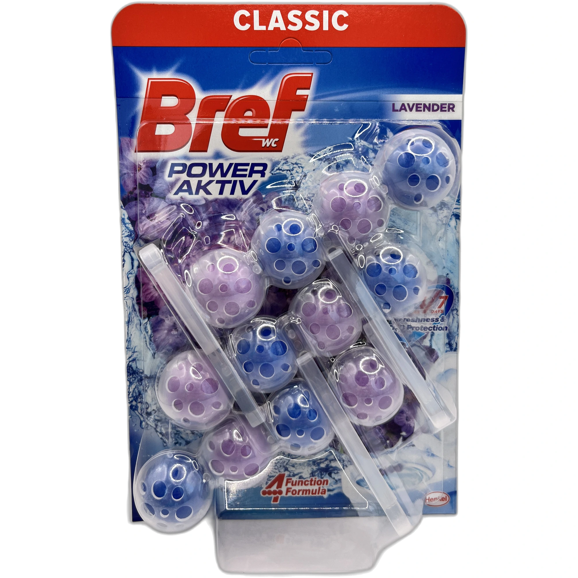 Odorizant WC Bref Power Aktiv Lavender Trio, 3x50 g