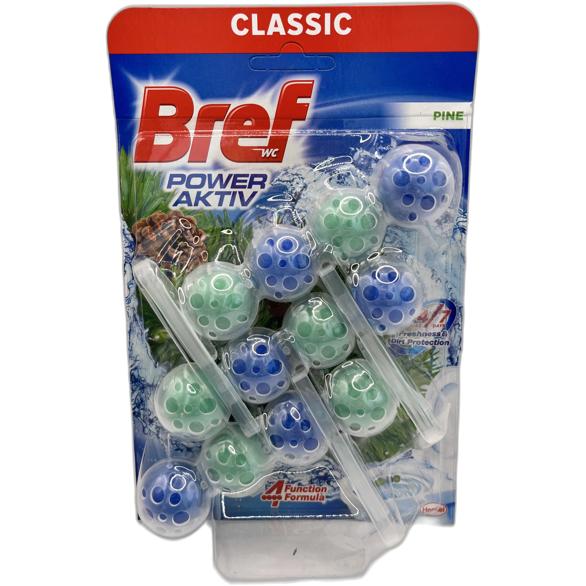 Odorizant WC Bref Power Aktiv Pine Trio, 3x50 g