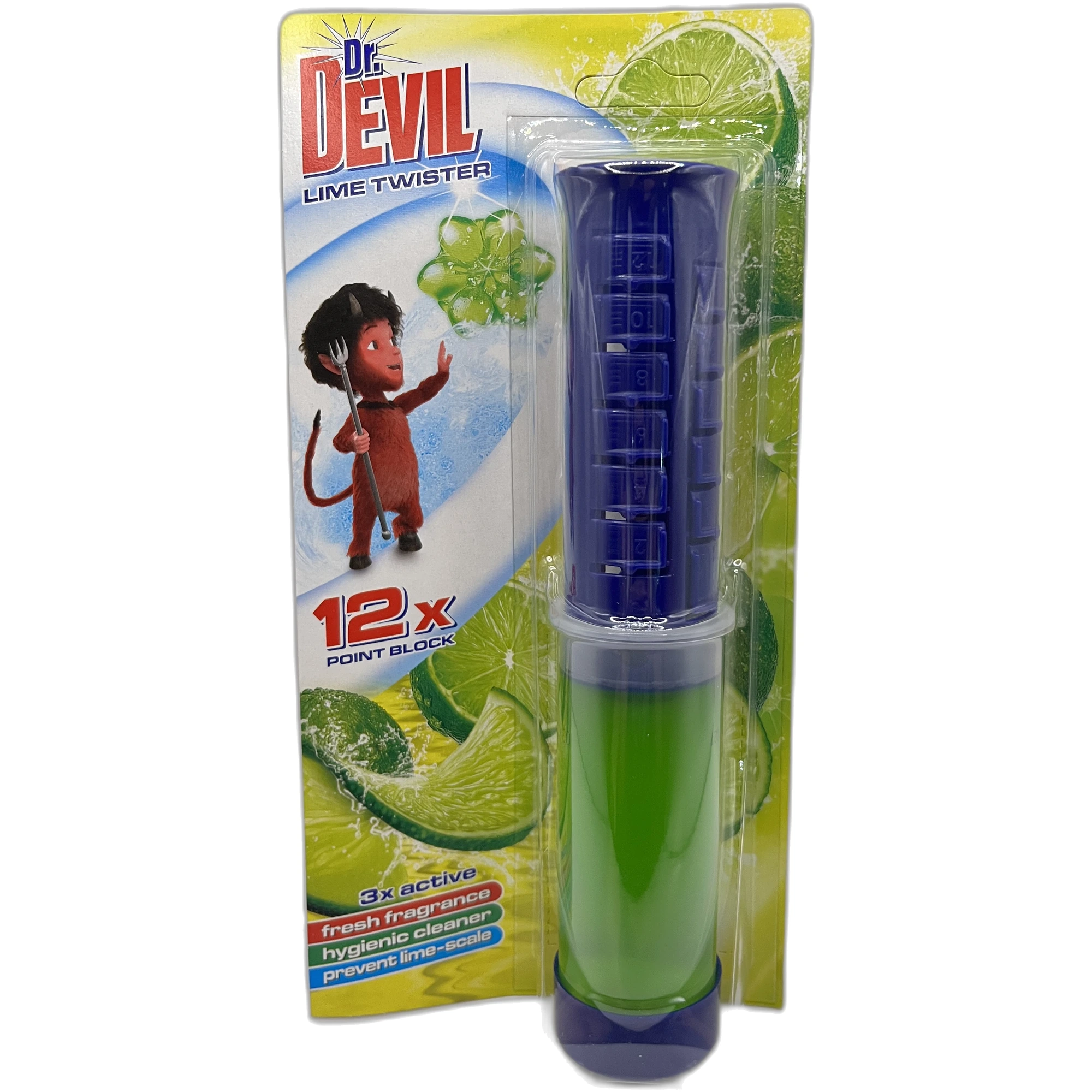 Dr. Devil Odorizant Lichid WC 3 în 1 Point Block Lime Twister 75ml
