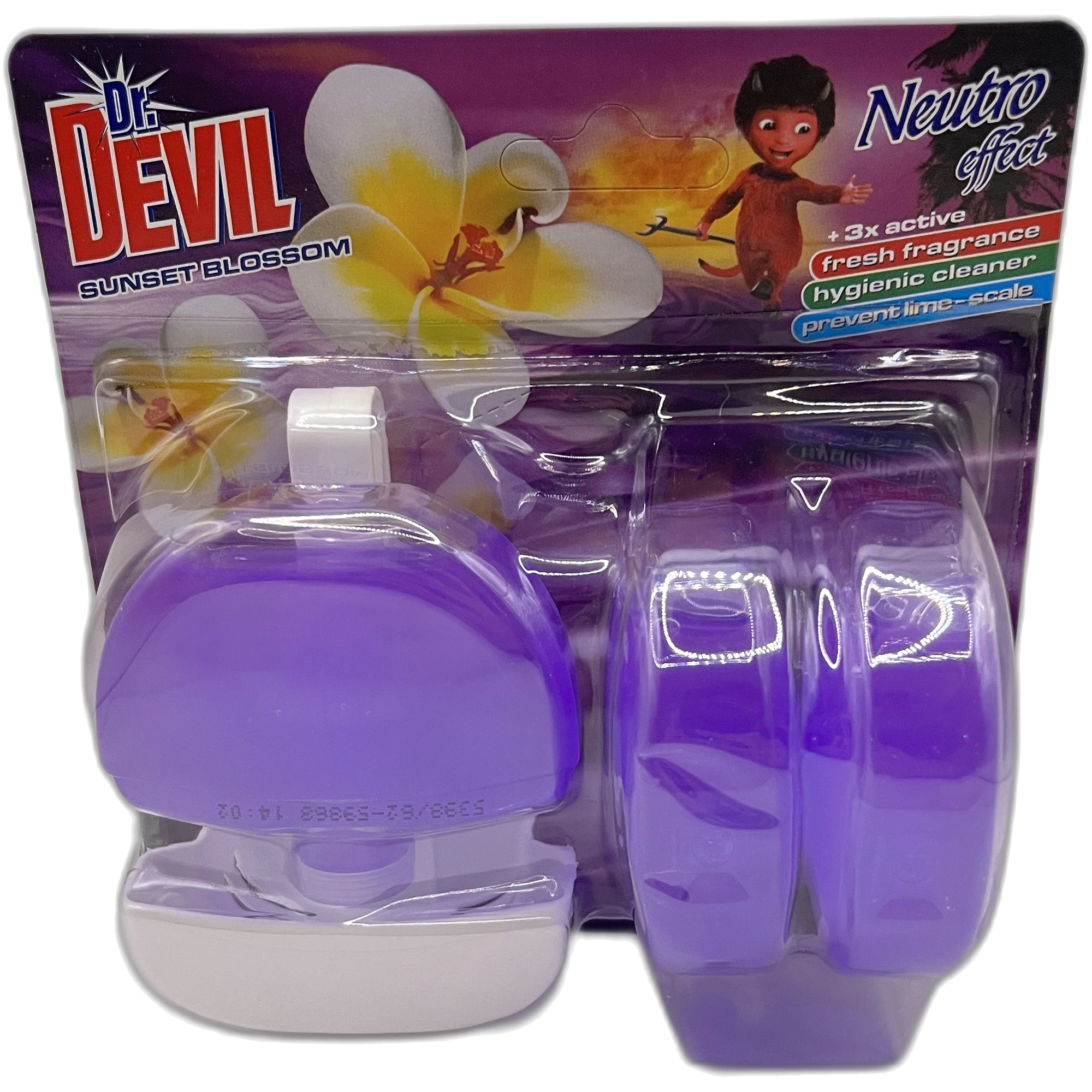 Dr. Devil Odorizant WC 3 în 1 Neutro Effect Sunset Blossom 55ml 3 buc/set