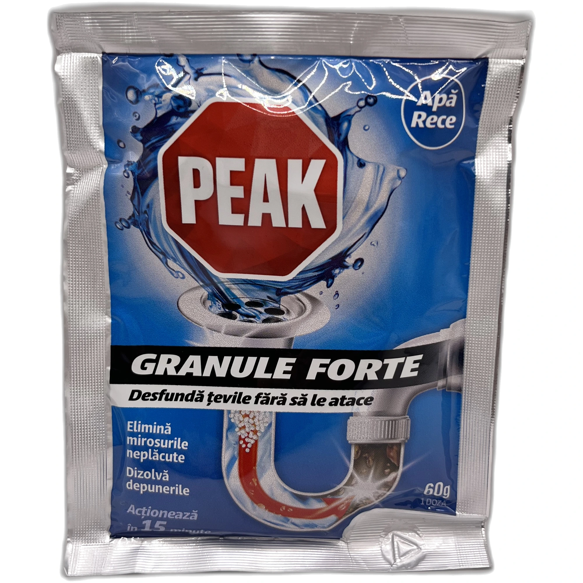 PEAK Granule Forte Desfundat Țevi 60 g (apă rece)