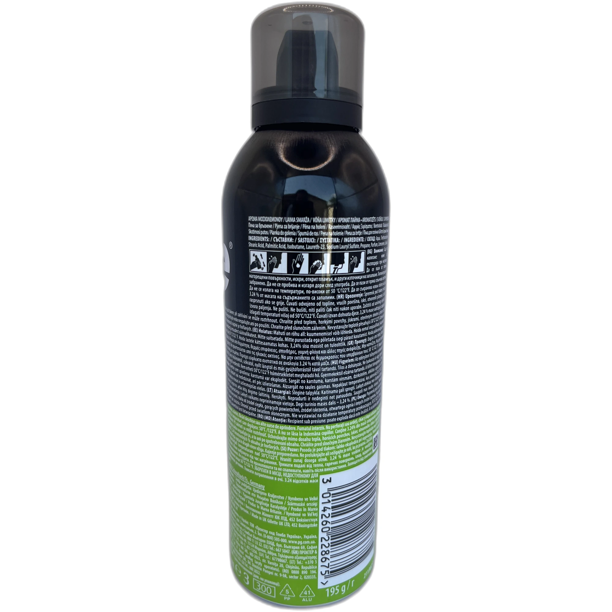 Spumă de ras Gillette Lime Scent 300 ml