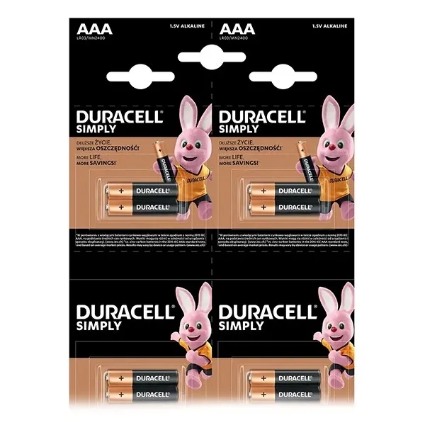 Set 4 baterii DURACELL HDBC R3 / AAA