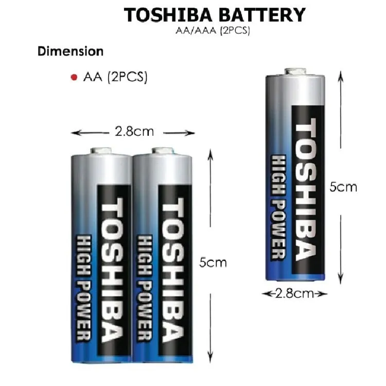 Set 4 baterii TOSHIBA R6 Alkaline HIGH POWER
