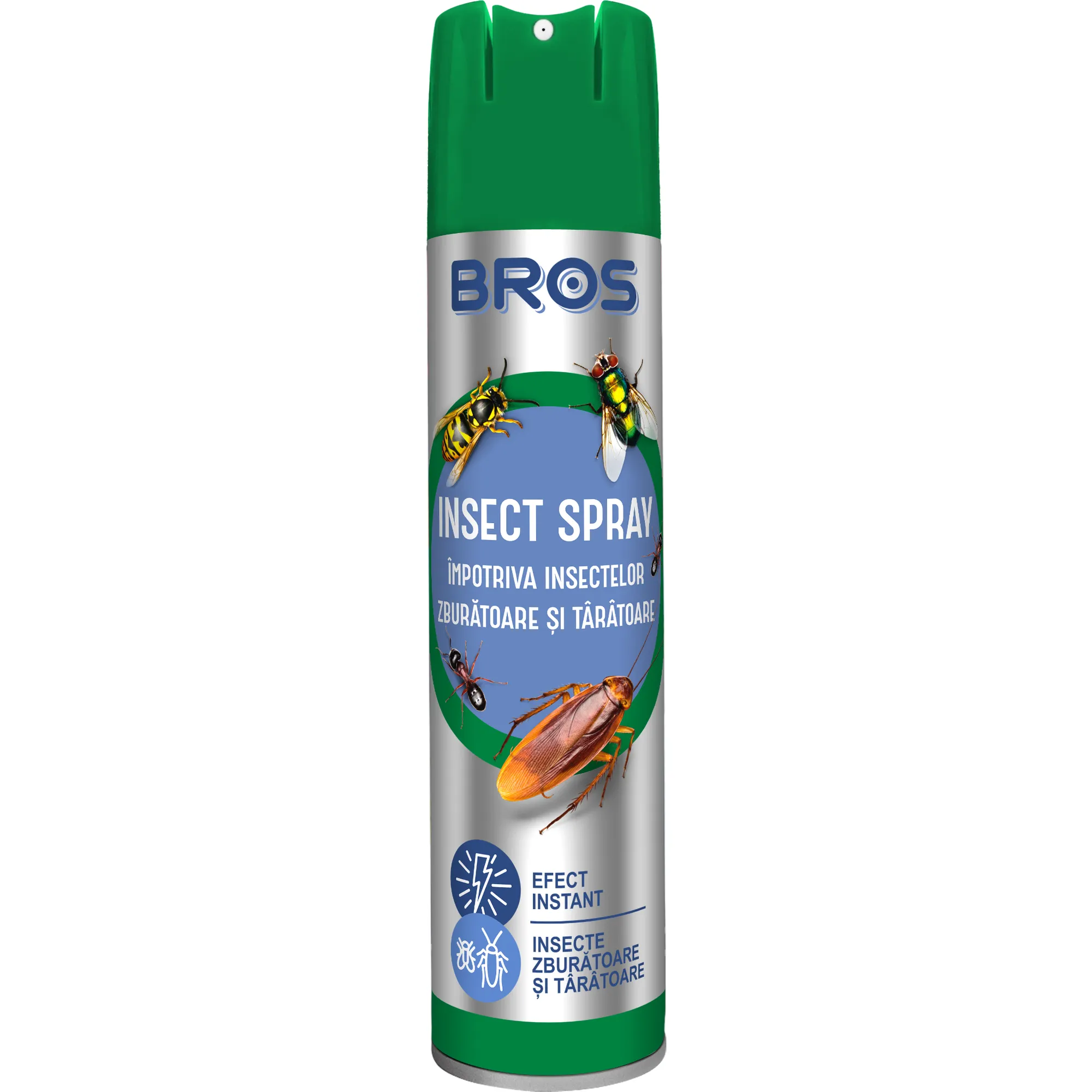 BROS Spray împotriva insectelor zburătoare și târâtoare, 400 ml