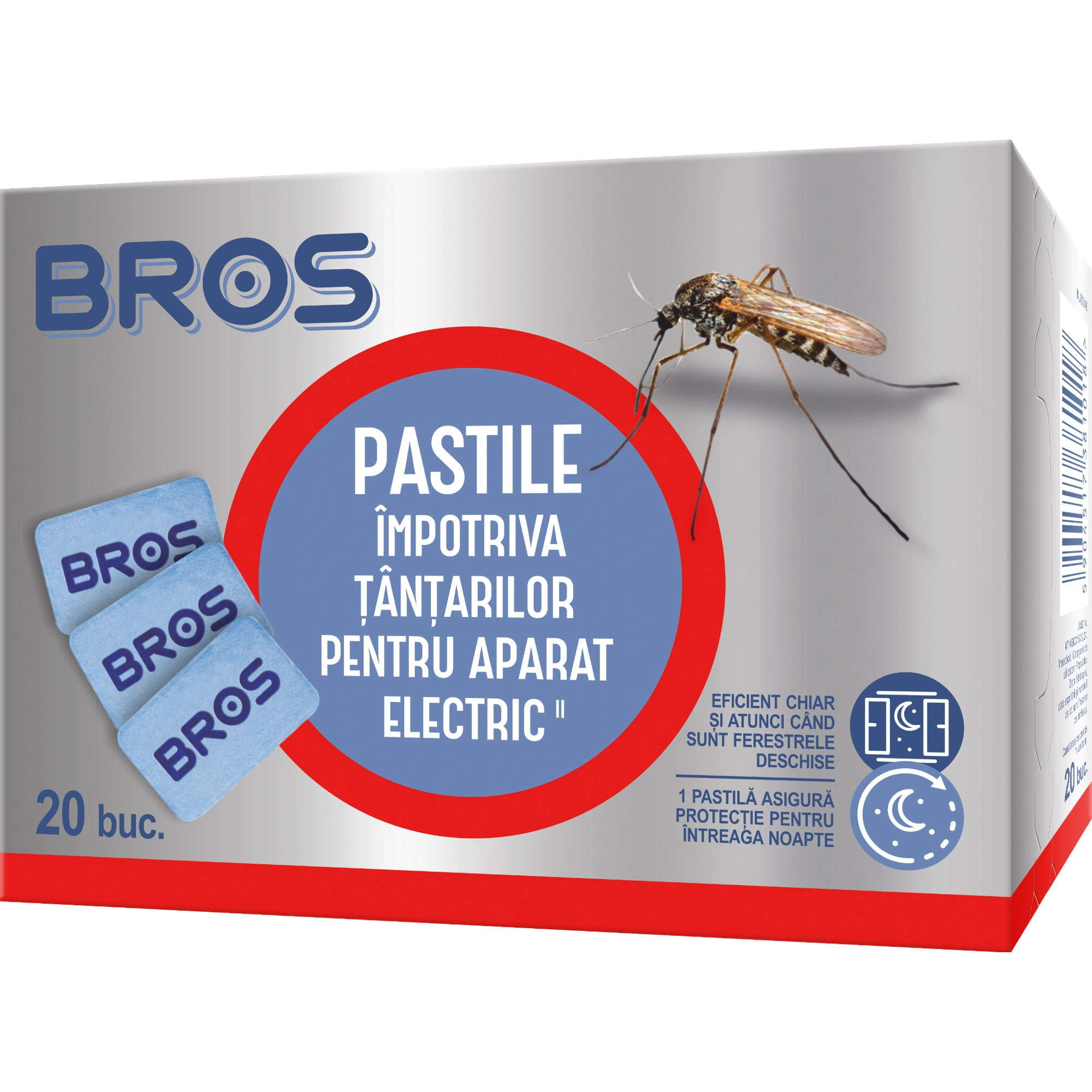 BROS Pastile împotriva țânțarilor pentru aparat electric, 20 buc.