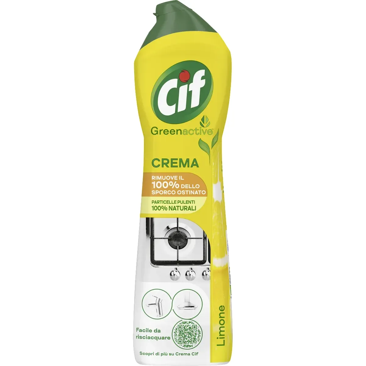 Cremă de curățat Cif Green Active Lămâie, 500 ml
