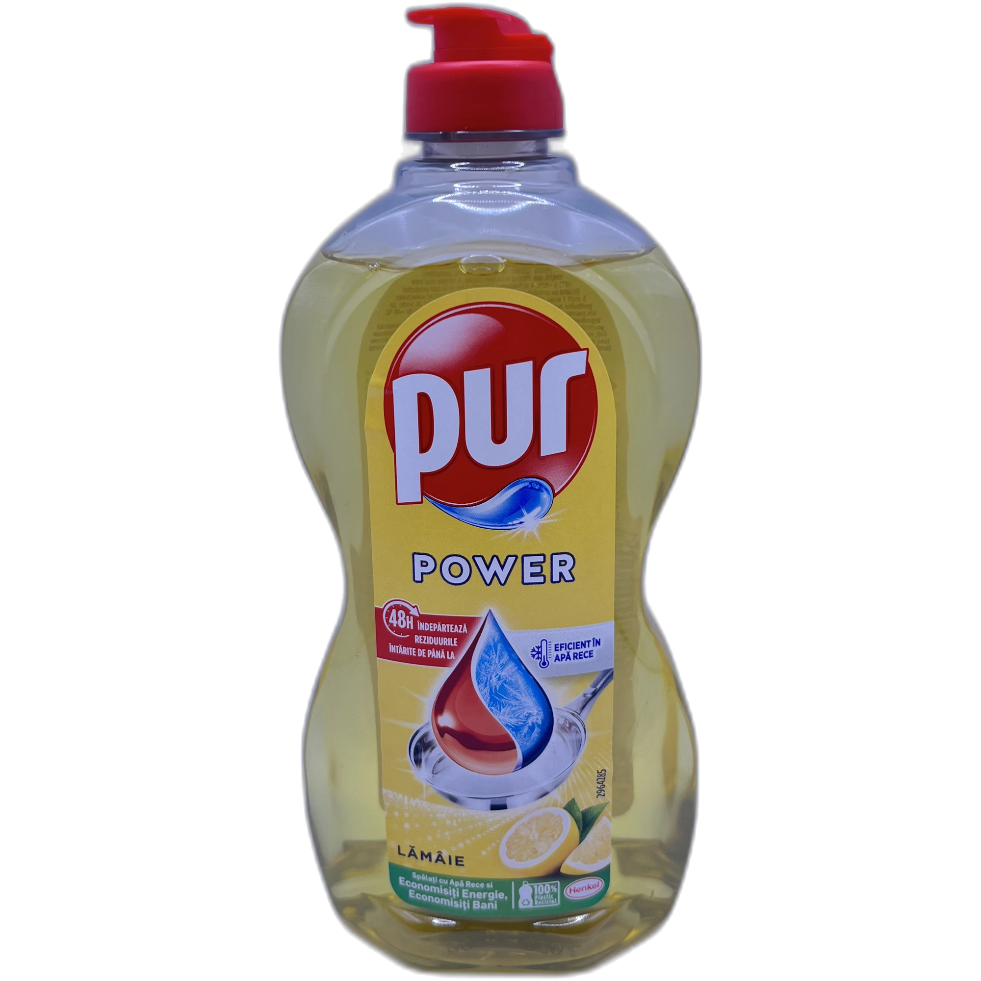 Detergent vase lichid Pur Power, Lămâie, 450 ml