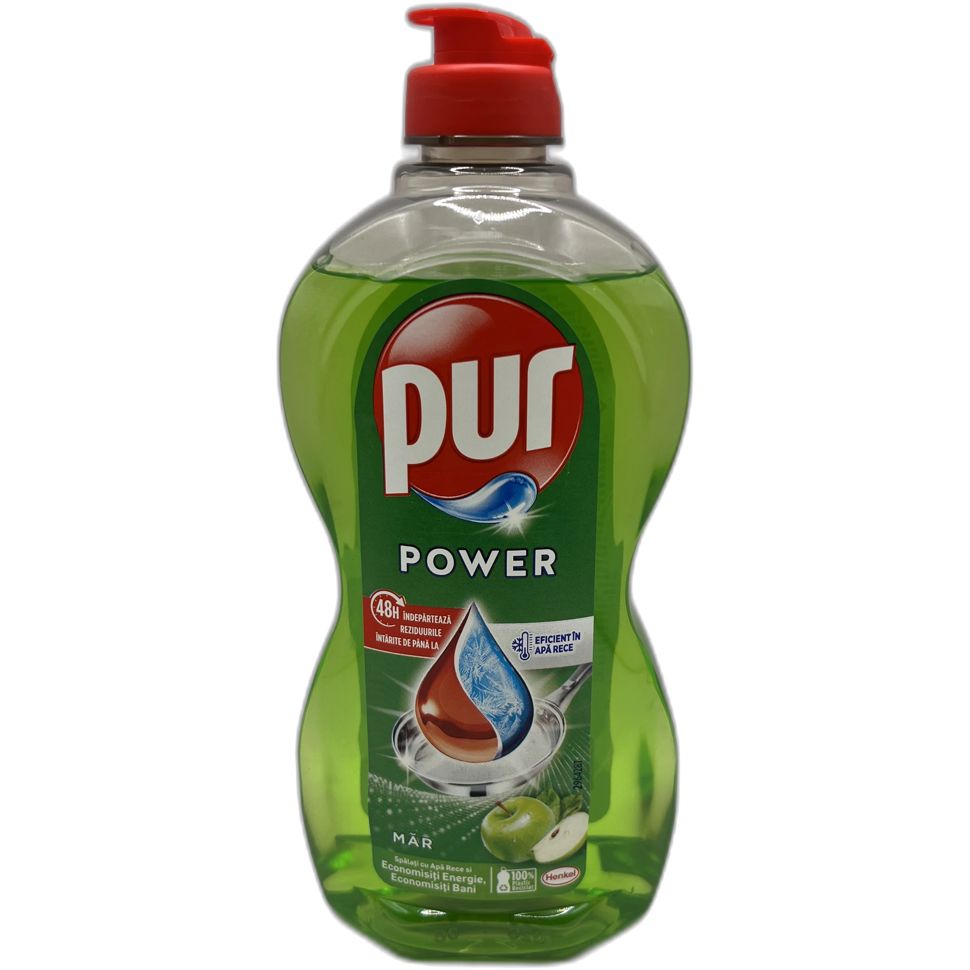 Detergent vase lichid Pur Power, Măr, 450 ml