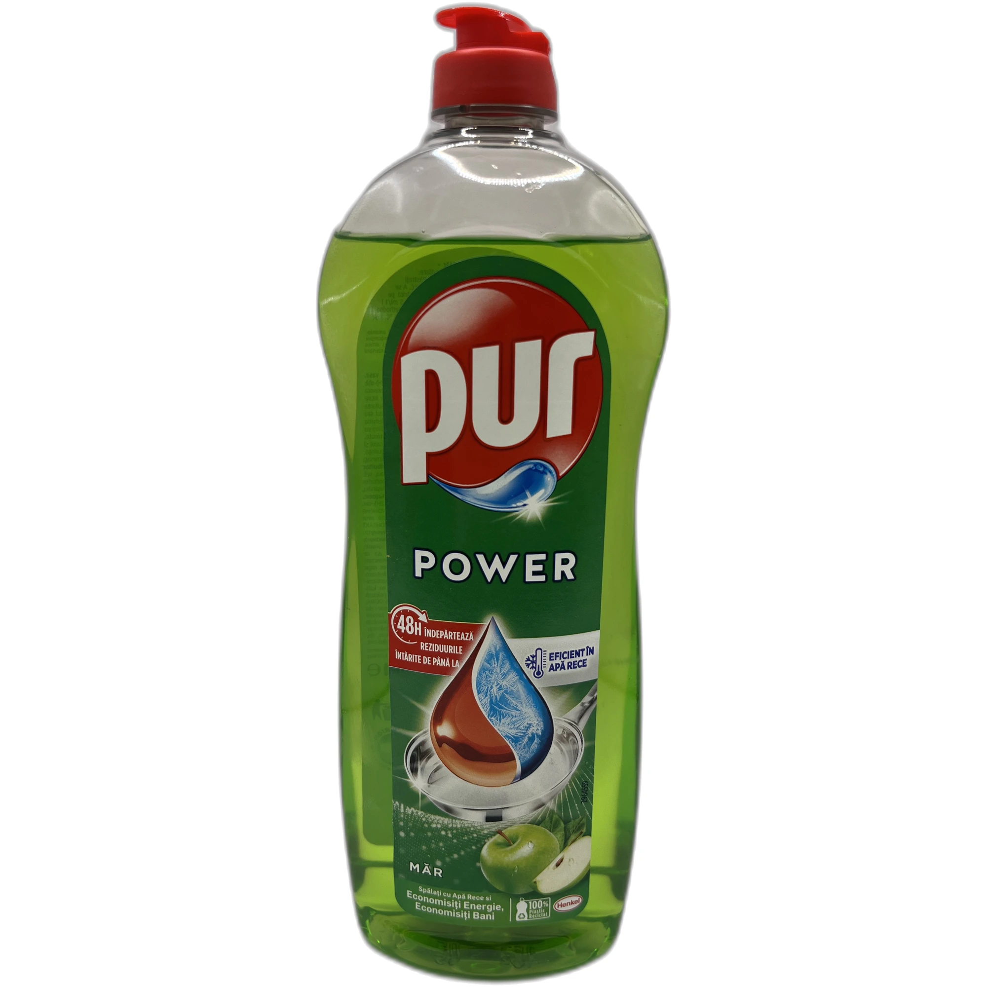 Detergent vase lichid Pur Power, Măr, 750 ml