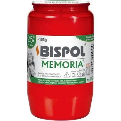 Candelă rezervă Bispol WO3 cu ulei (roșu) (~55 ore)