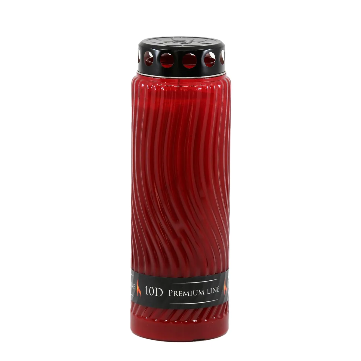 Candelă Premium roșie din plastic SVS-WEL 10 zile