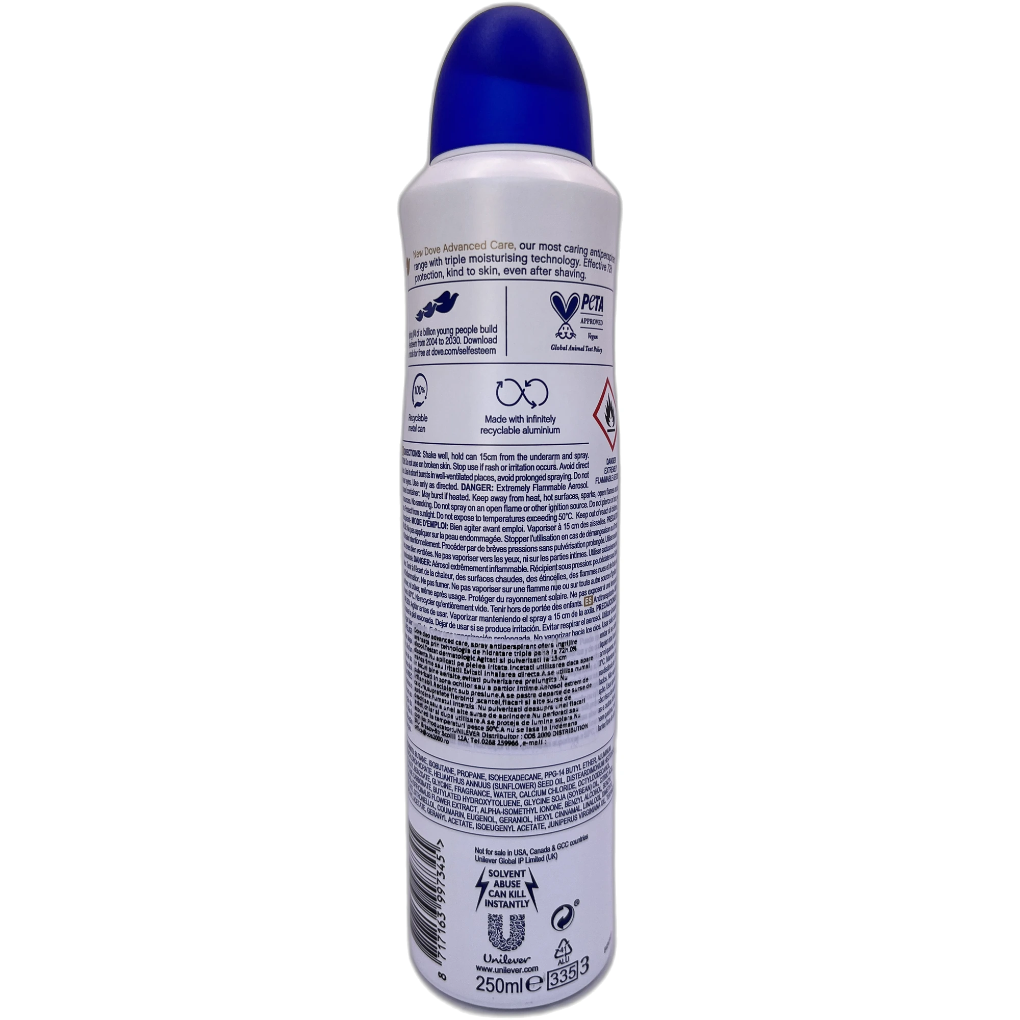 Dove Advanced Care Original – Deodorant spray 250 ml