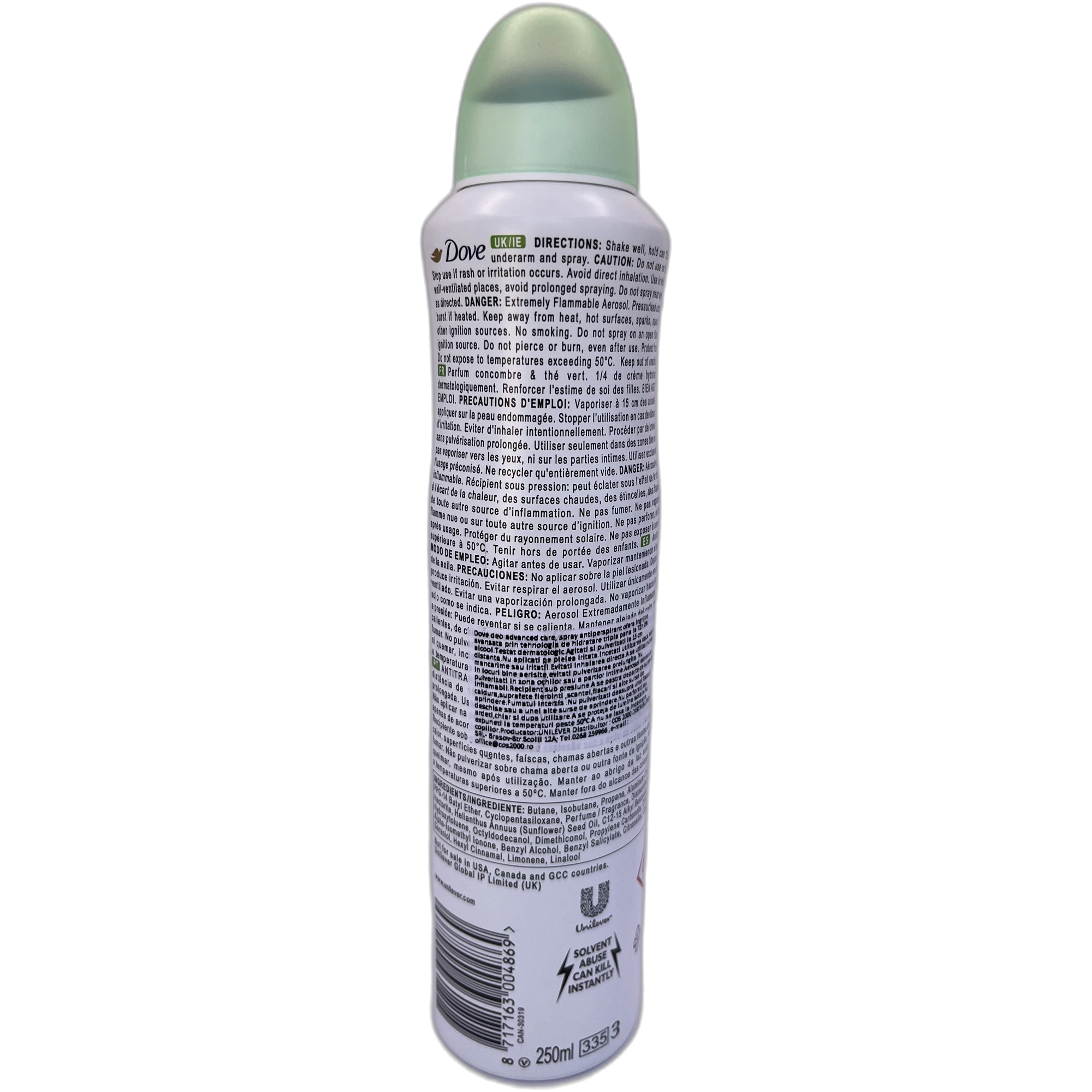 Dove Go Fresh Cucumber & Green Tea – Deodorant spray 250 ml