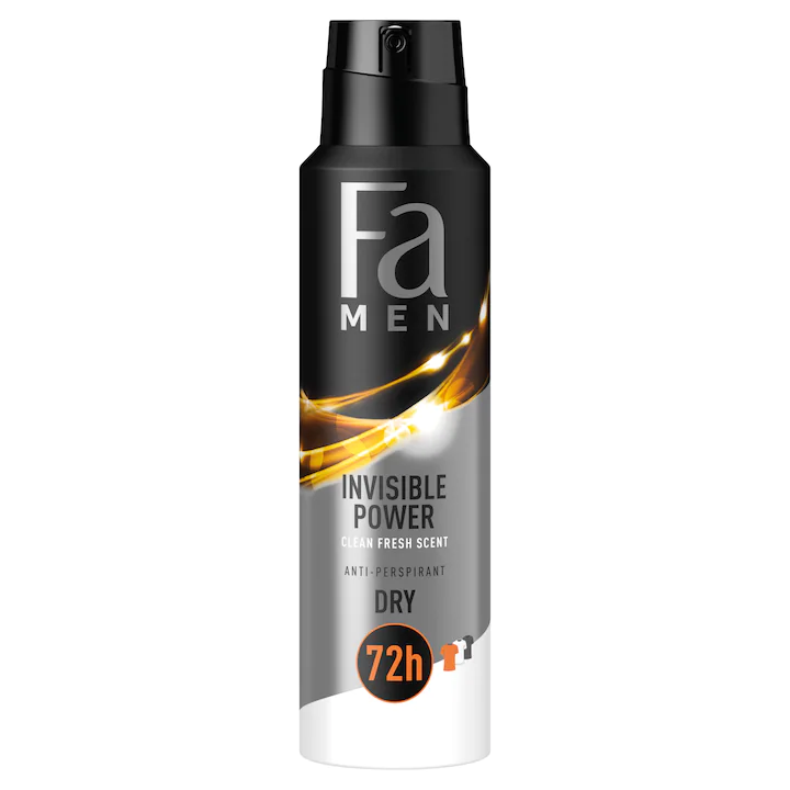 Deodorant spray anti-perspirant Fa Men Invisible Power 150 ml