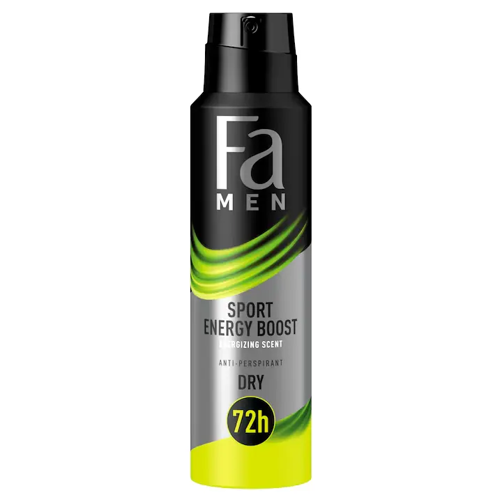 Deodorant spray anti-perspirant Fa Men Sport Energy Boost, Bărbați, 150 ml