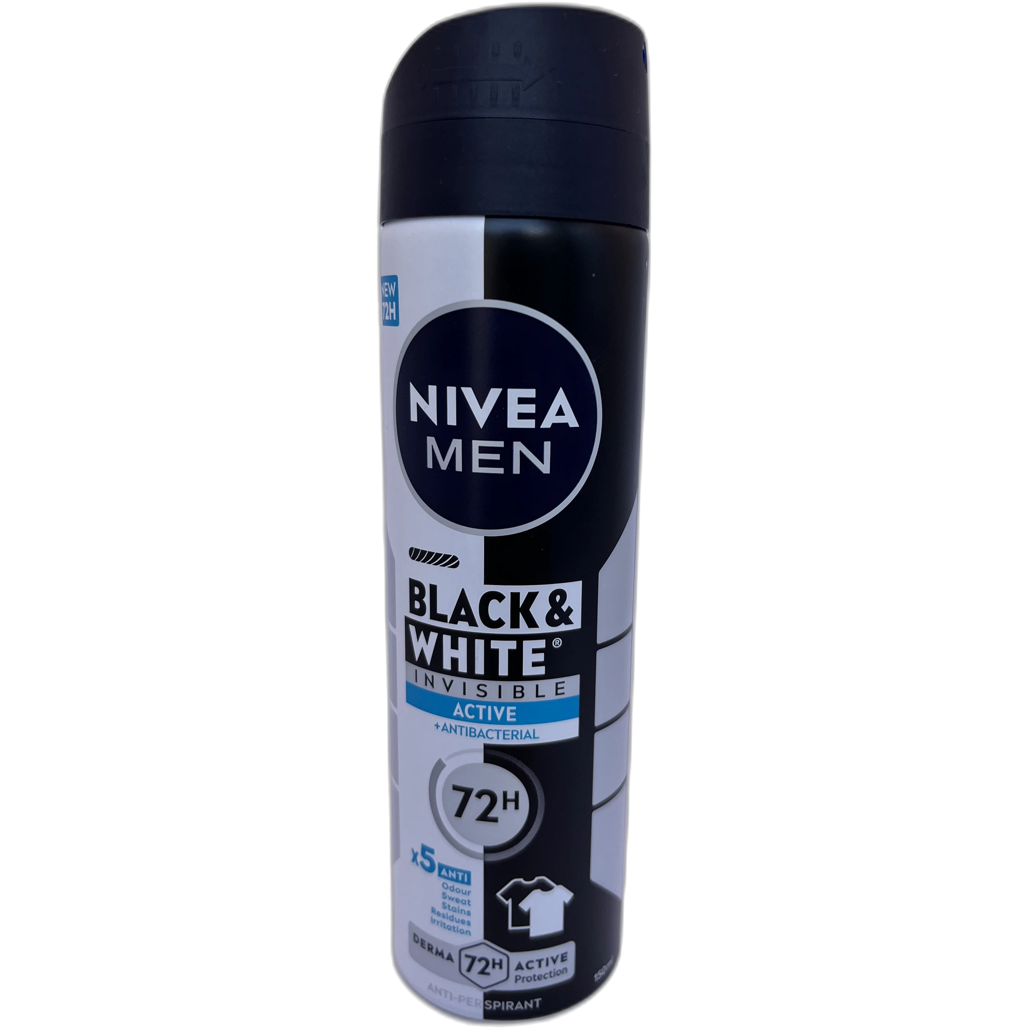 NIVEA Men Black & White Invisible Active – Antiperspirant spray 150 ml
