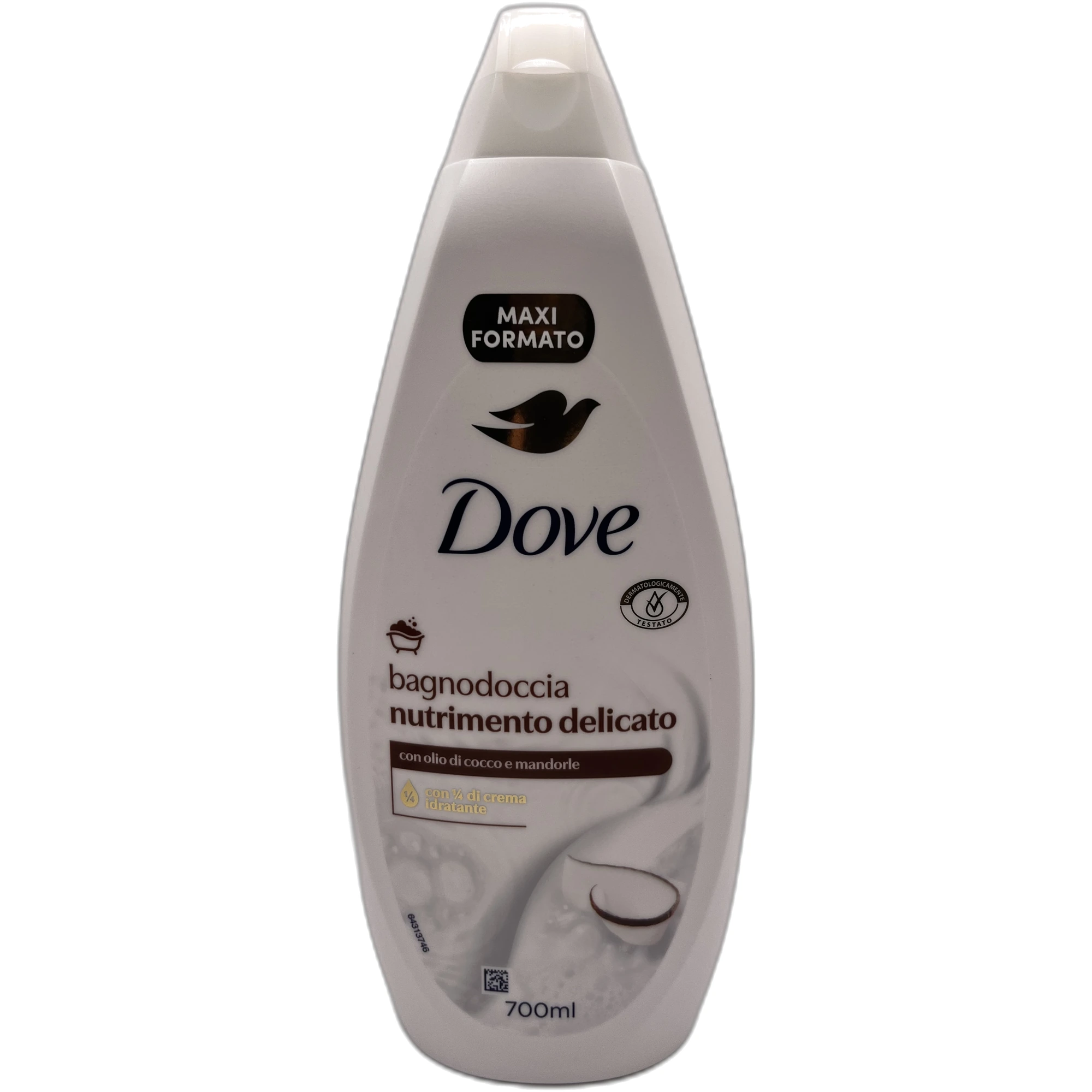 Spumă de baie Dove Nutrimento Delicato cu Ulei de Cocos și Migdale 700 ml