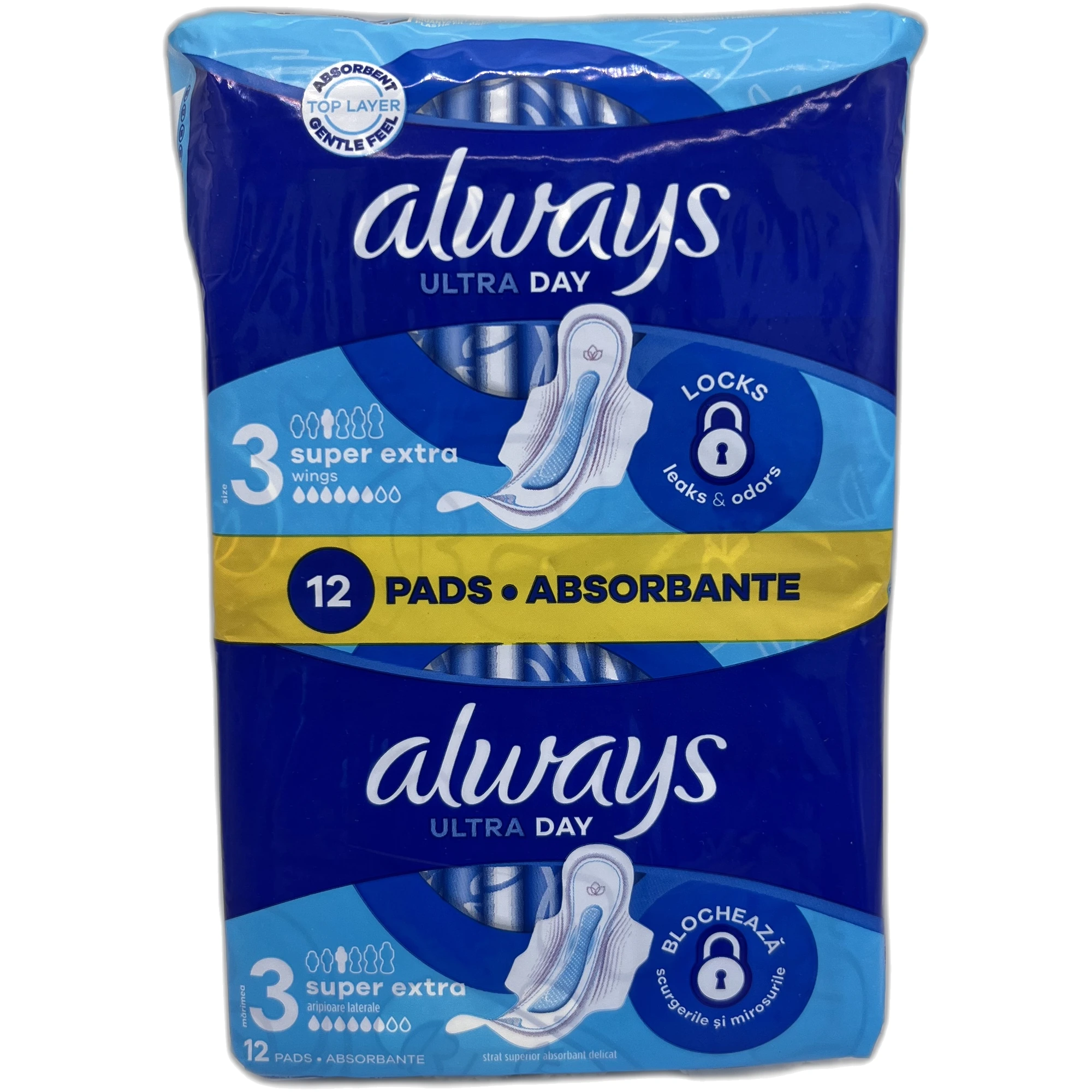 Absorbante Ultra Day Super Extra, 12 bucăți, Always