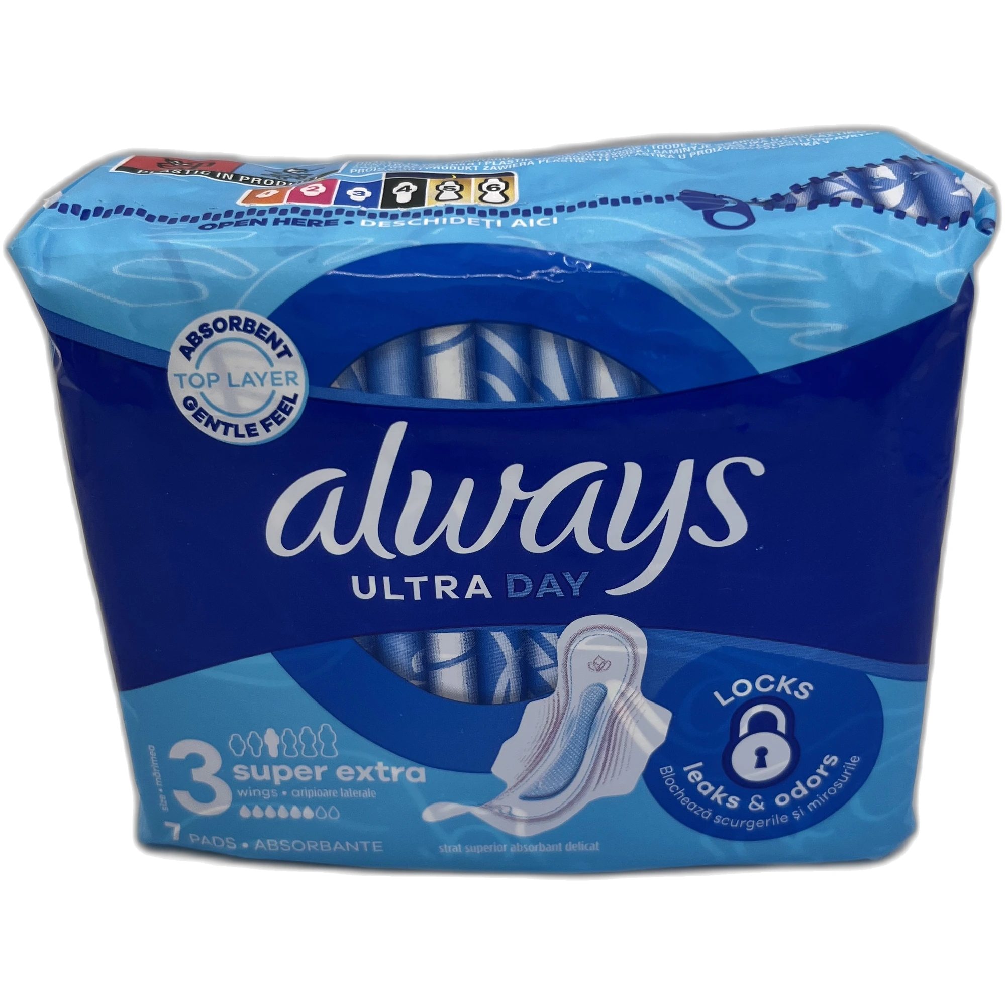 Absorbante Ultra Day Super Extra, 7 bucăți, Always