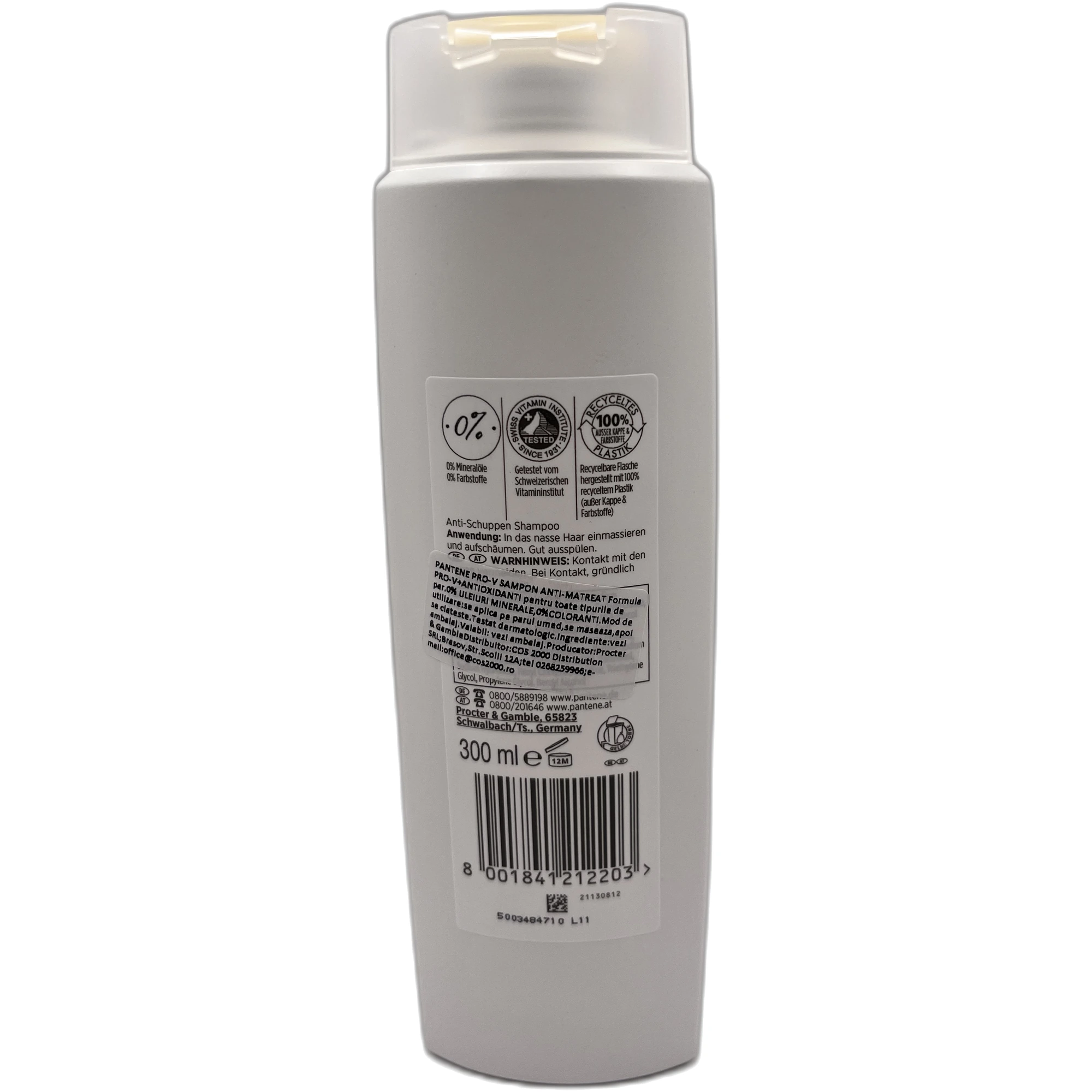 Șampon Pantene Pro-V VitaGlow Anti-Mătreață 300 ml