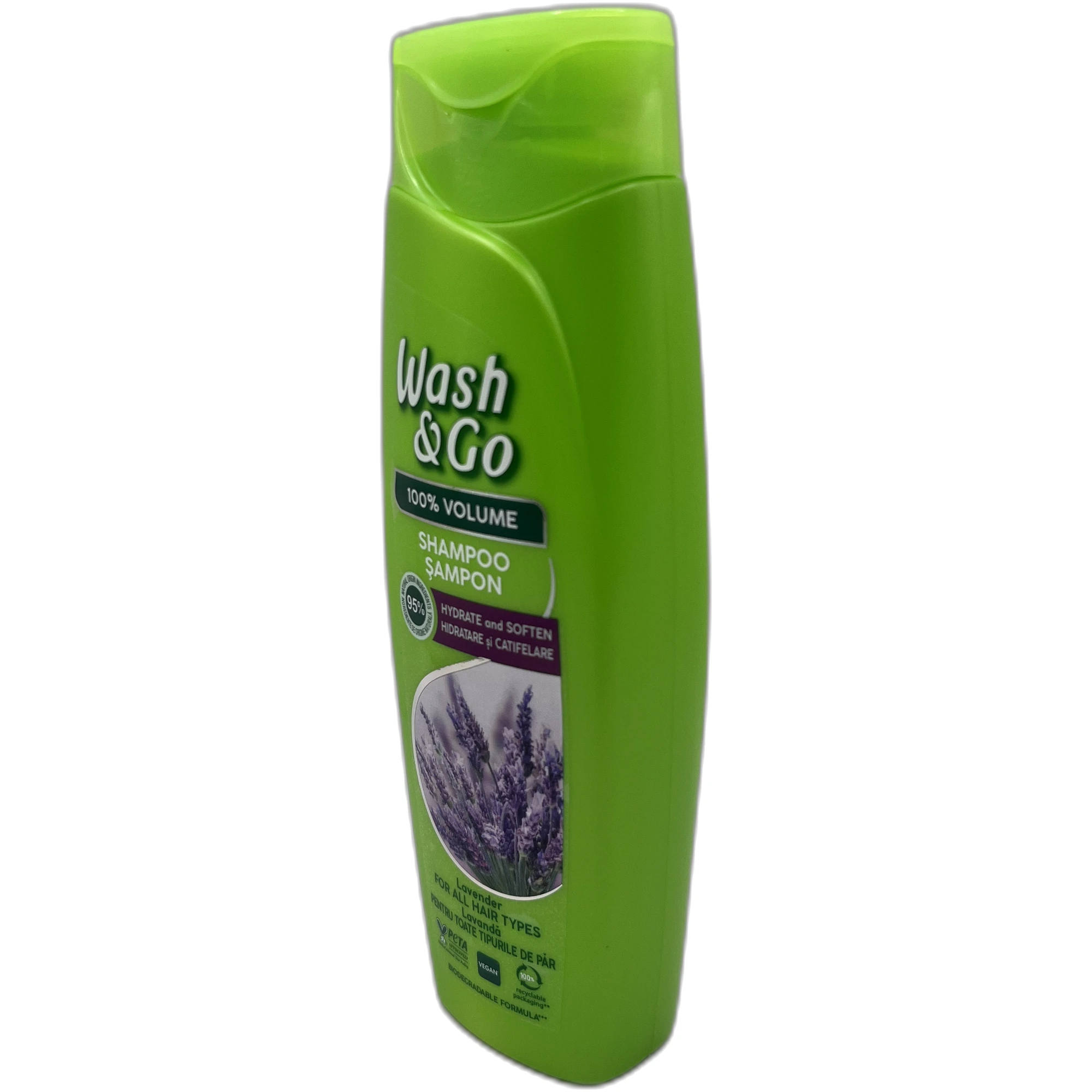 Șampon Wash & Go 100% Volume Lavandă pentru toate tipurile de păr 180 ml