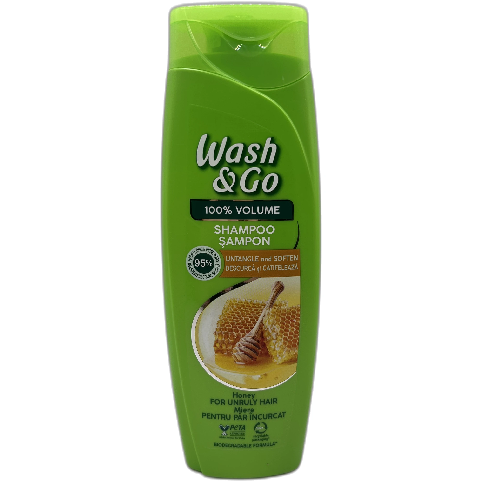 Șampon Wash & Go 100% Volume Miere 360 ml