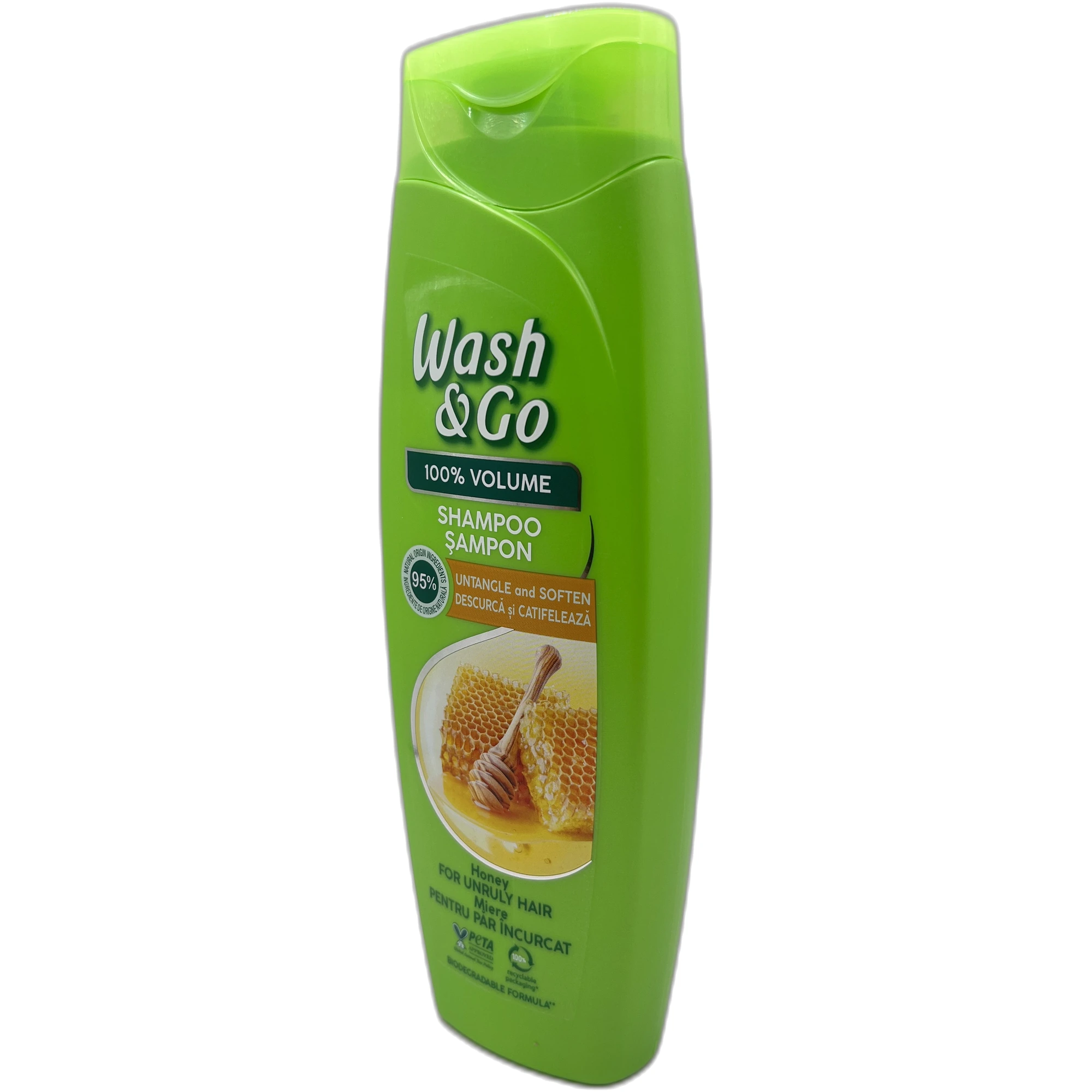 Șampon Wash & Go 100% Volume Miere 360 ml