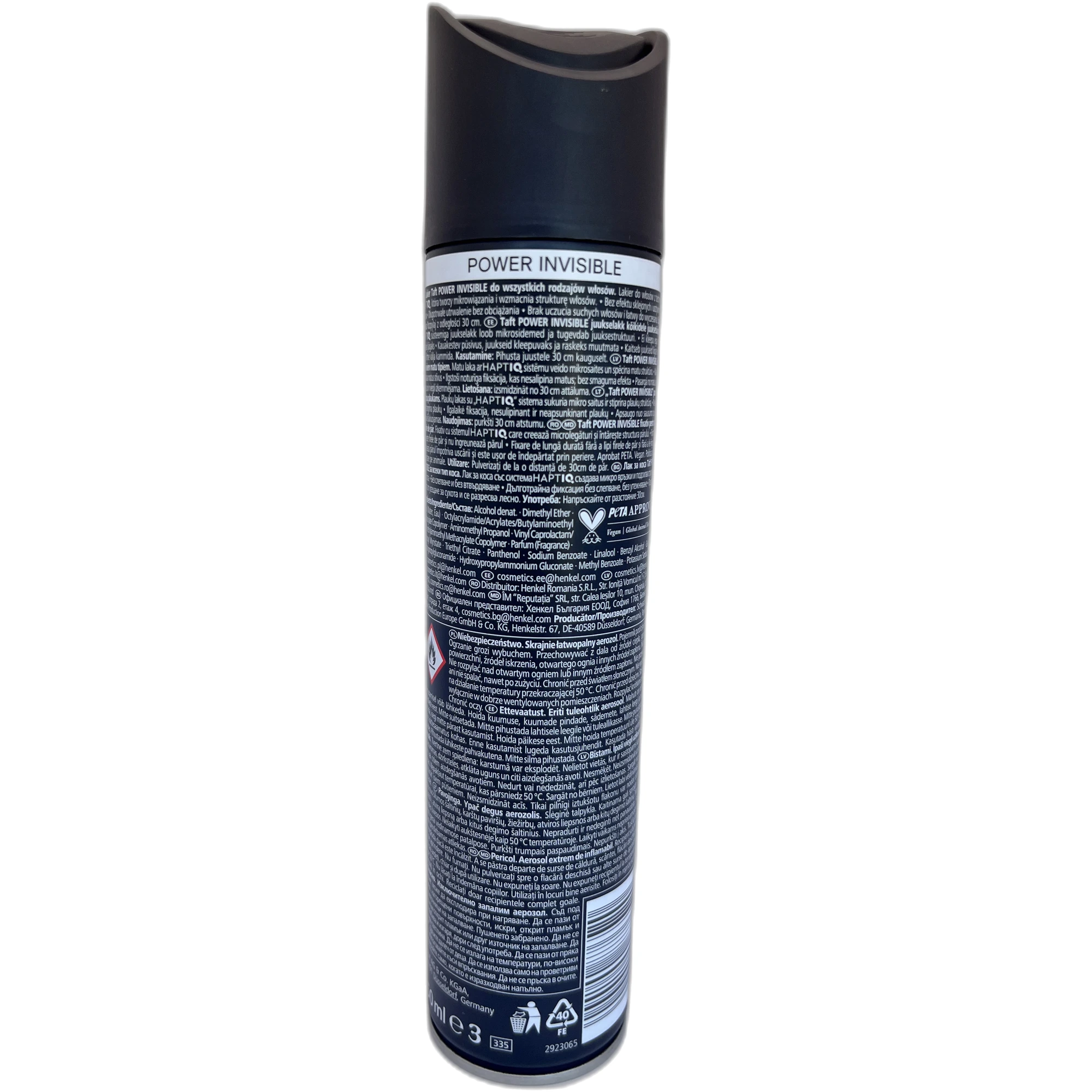 Fixativ Schwarzkopf Taft Power Invisible 5 – 250 ml