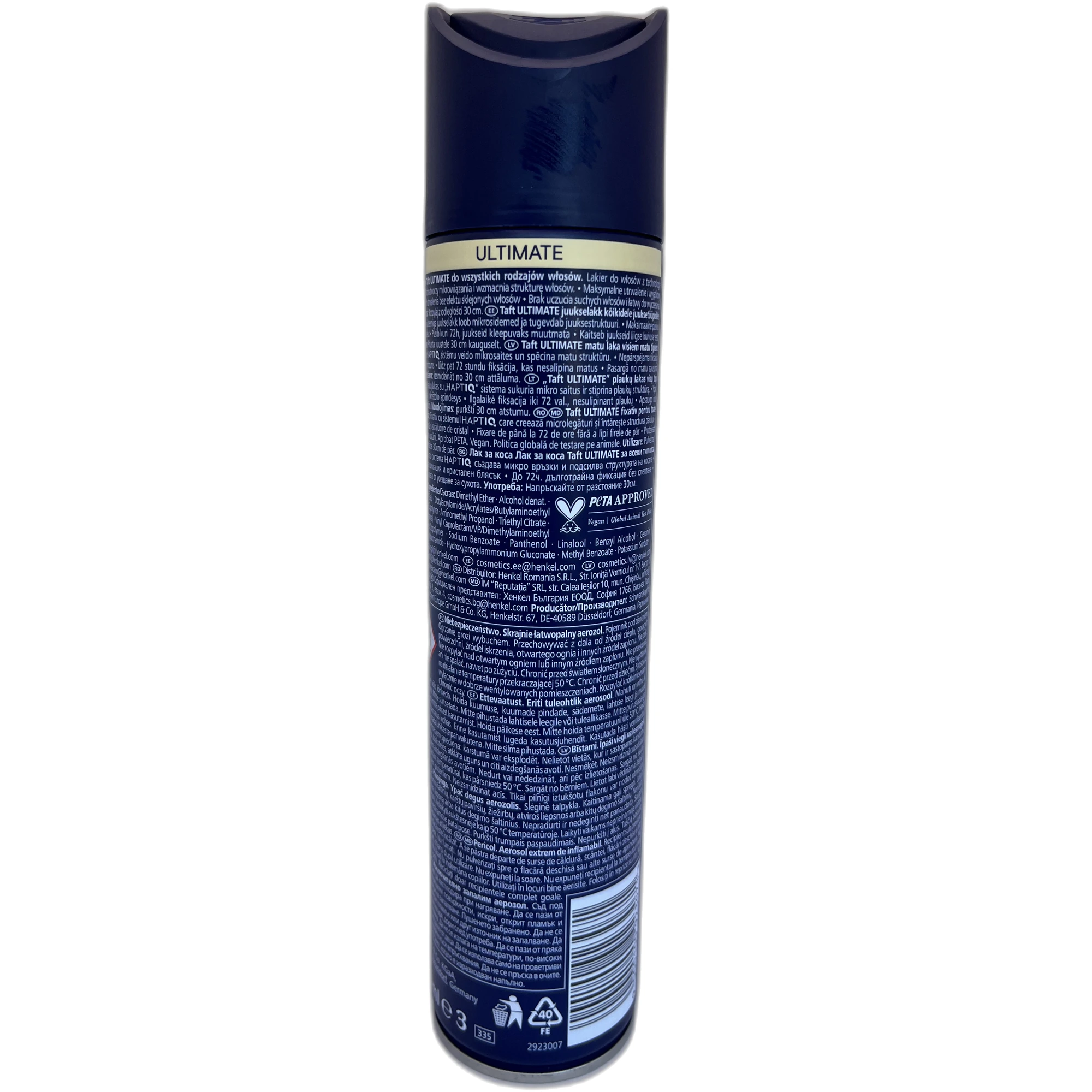 Fixativ Schwarzkopf Taft Ultimate 5+ – 250 ml