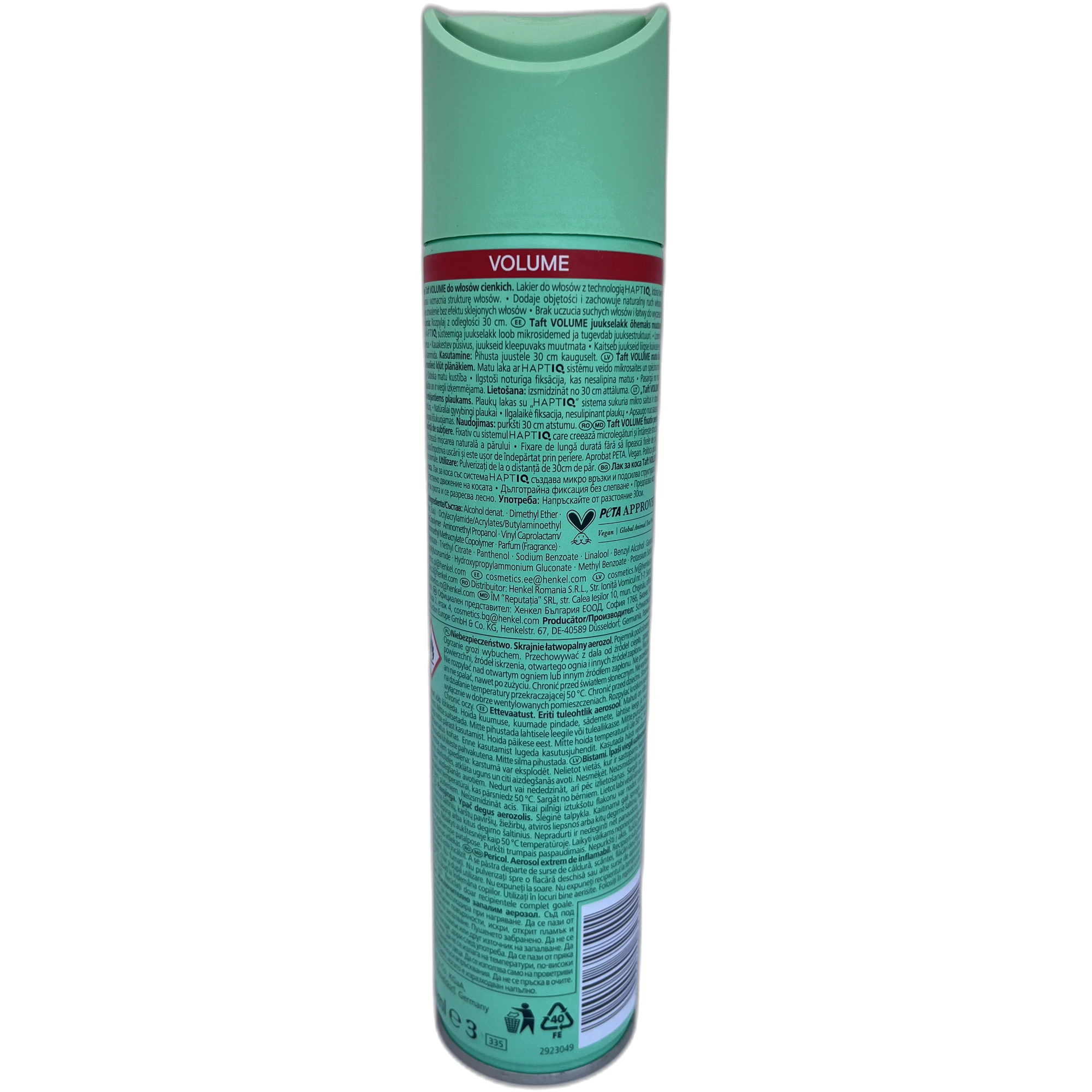 Fixativ Schwarzkopf Taft Volume 5 – Pentru păr subțire, 250 ml