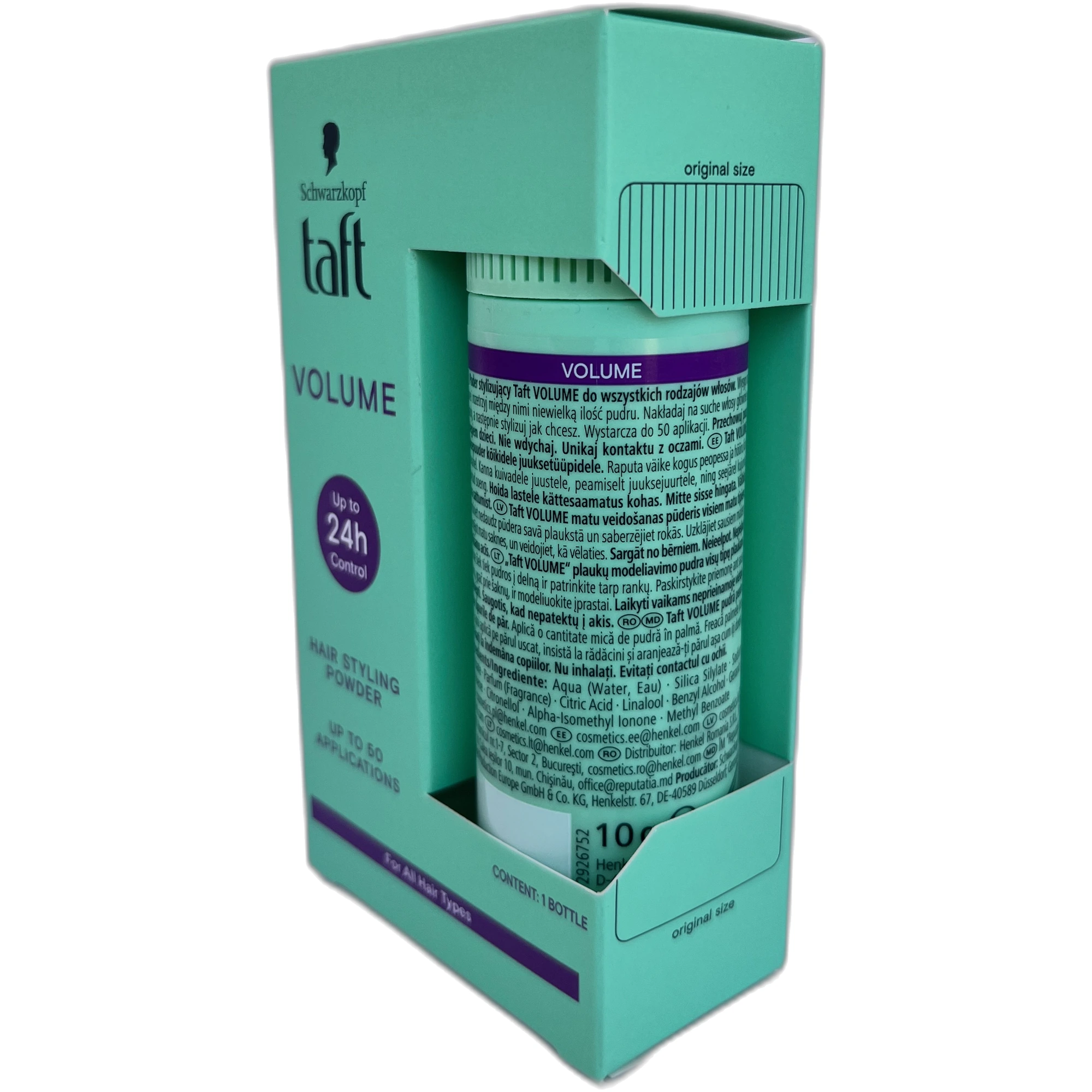 Pudră volum Schwarzkopf Taft Volume – 10 g