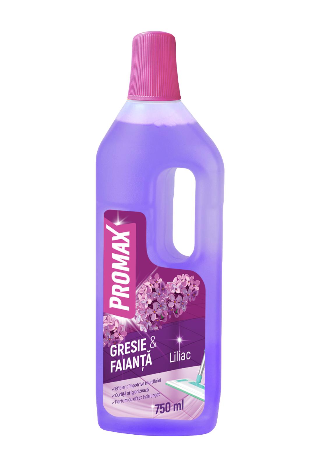 Solutie Gresie si Faianta Promax Liliac, 750 ml