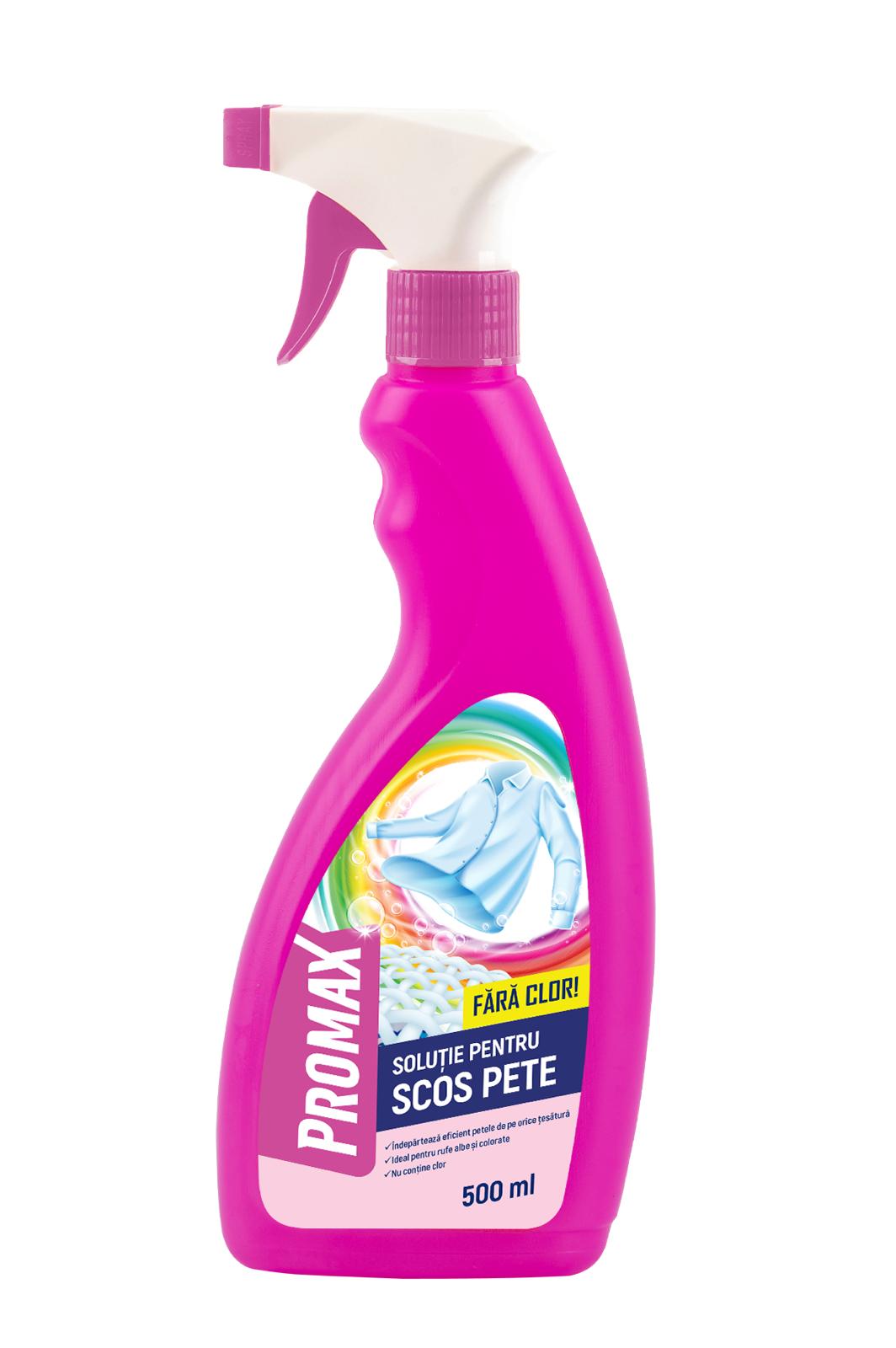 Solutie pentru scos pete Promax, fara clor, 500 ml