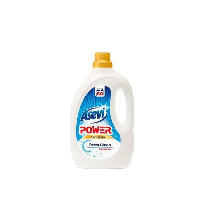 Detergent concentrat de rufe, Asevi Power Extra Clean 2.5 L, 50 spălări