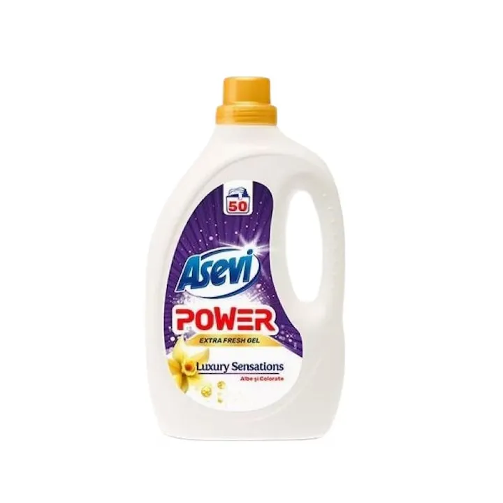 Detergent concentrat de rufe, Asevi Power Luxury 2.5 L, 50 spălări