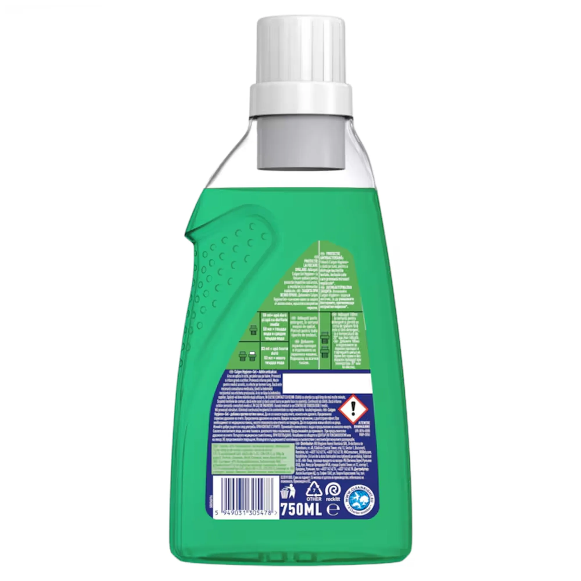 Gel anticalcar Calgon Hygiene+, 750 ml